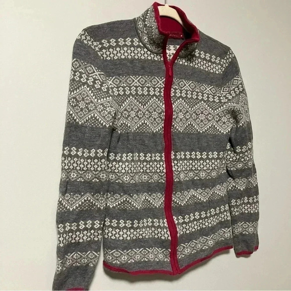 Krimson Klover 100% wool  full zip sweater - Picture 4 of 5